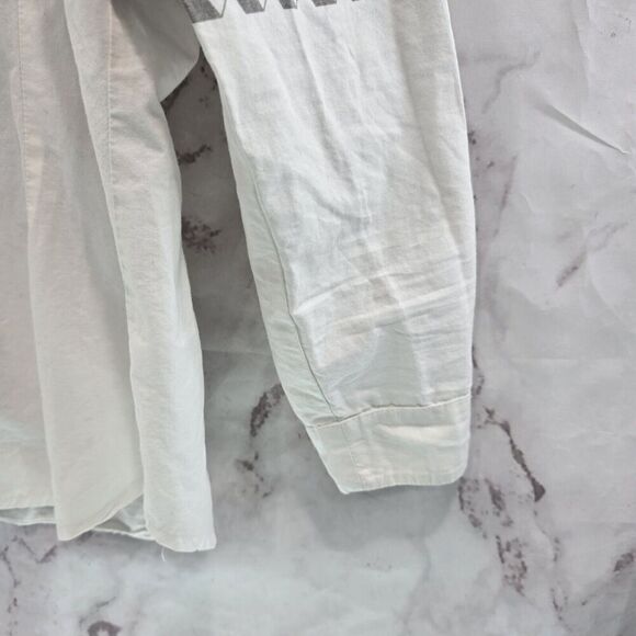 Alamosa Western Shirt Womens Large Black Blue Red Button Up Aztec Southwest - Picture 8 of 14